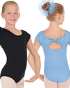 Bow Back Cap Sleeve Leotard