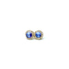 18mm Celestial Button Color Earrings - Gold Plate