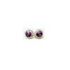 18mm Celestial Button Color Earrings - Gold Plate