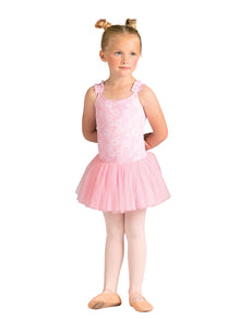  Flutter Sleeve Skirted Leotard