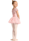 Girls Mirella Celestia Short Sleeve Printed Tutu Dress