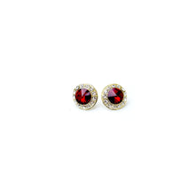  18mm Celestial Button Color Earrings - Gold Plate