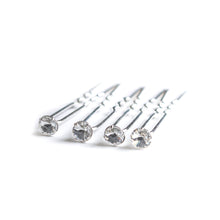  8mm Solitaire Stick Hair Pins 4-pack