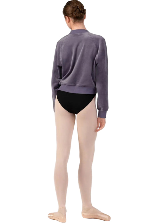 Ladies Amanda Velvet Bomber Jacket