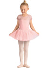 Girls Mirella Celestia Short Sleeve Printed Tutu Dress