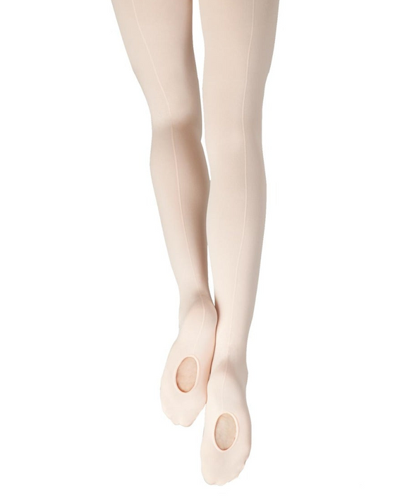 Girls Mesh Transition Tights with Mock Seam