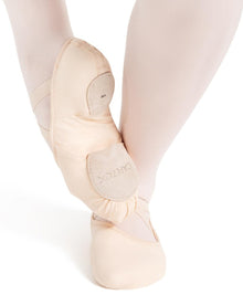  Childrens Hanami Canvas Ballet Shoe in Pink and Black