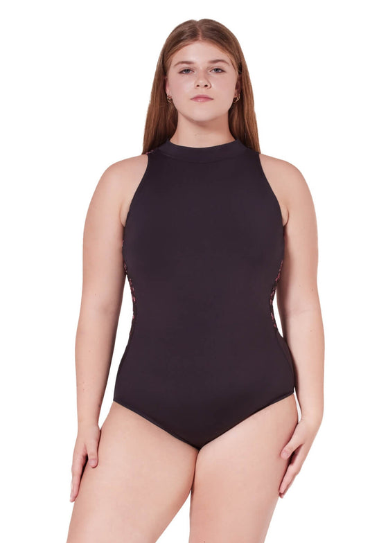 Ornate Romance Embellish High Neck Leotard