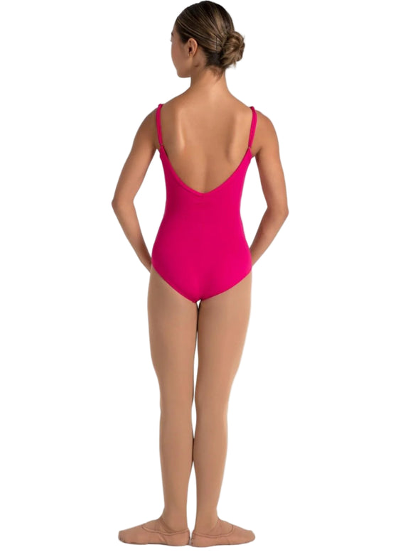 Studio Collection Dual Pinch Camisole Leotard with Princess Seams, Adjustable Straps and Bratek®
