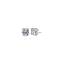  10mm Cubic Zirconia Solitaire Earrings