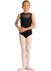 Girls Mirella Celestia Zip Back Printed Leotard