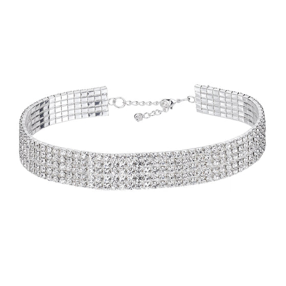 5 Row Flexi-Choker with extender chain