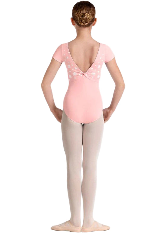 Girls Mirella Kaleidoscope Boat Neck Leotard