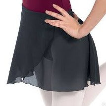 Chiffon Wrap Skirt- Black